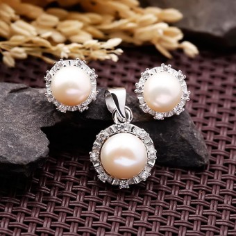Bộ trang sức bạc ngọc trai Daystar
