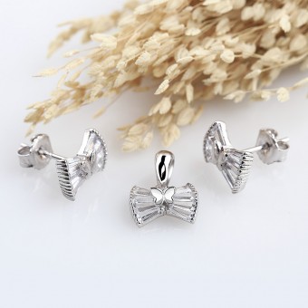 Bộ trang sức bạc Nice Bows