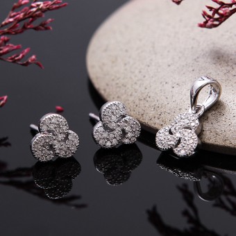 Bộ trang sức bạc Poppy Love   