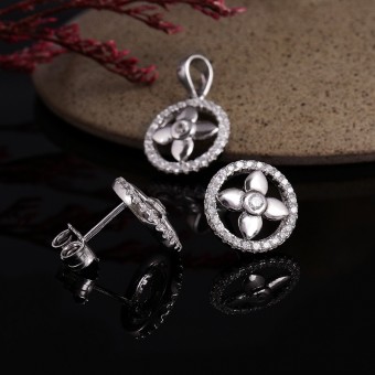 Bộ trang sức bạc Round and Round