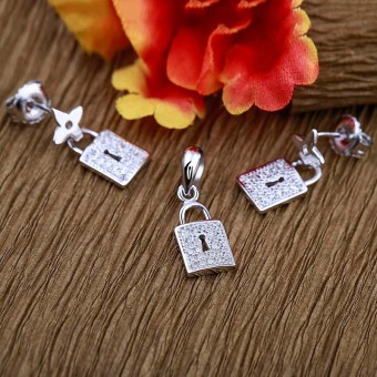 Bộ trang sức bạc Shine Lock 