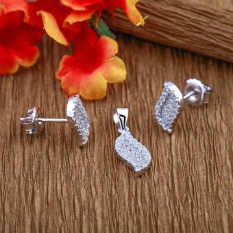 Bộ trang sức bạc Simply Leaf