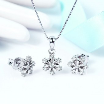 Bộ trang sức bạc Snowflake