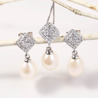 Bộ trang sức bạc Sweet Love Pearl
