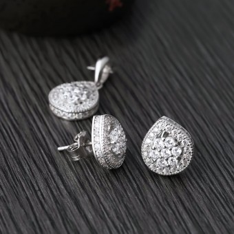Bộ trang sức bạc Tears Of Love