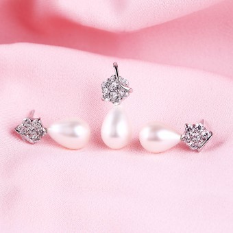 Bộ trang sức bạc Twinkle Pearl