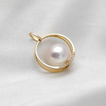 Bộ trang sức vàng 18K ngọc trai Akoya Xayah 8.5-9mm