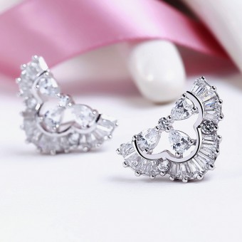 Bông tai bạc Alida Love 
