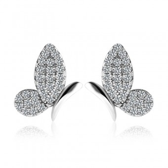 Bông tai bạc Alfa Butterfly