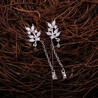Bông tai bạc Charm 