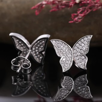 Bông tai bạc Cher Butterfly