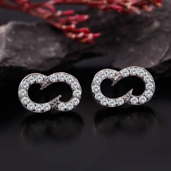 Bông tai bạc Cloud Love
