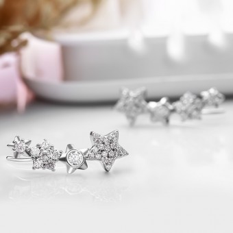 Bông tai bạc Havy Stars