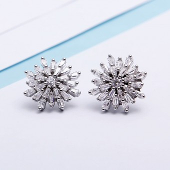 Bông tai bạc Hebel Love 