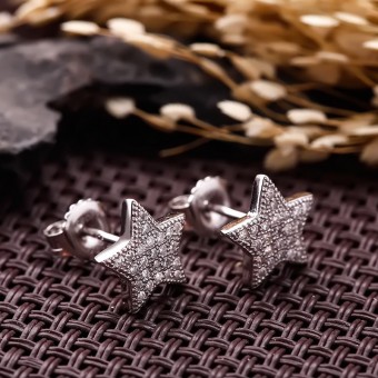 Bông tai bạc Hovi Star