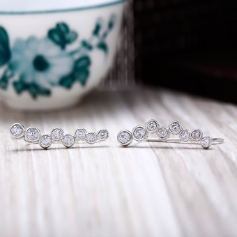 Bông tai bạc Luck You
