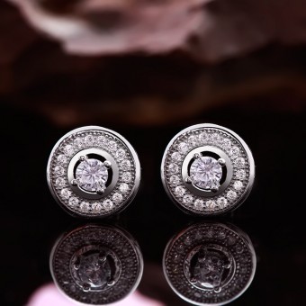 Bông tai bạc Sati Love