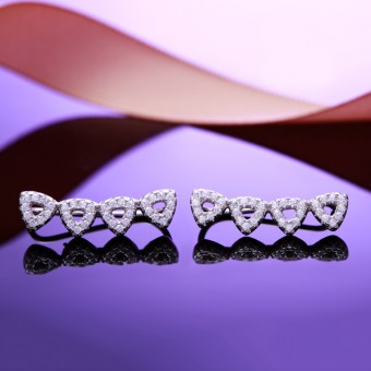 Bông tai bạc Twinkle Heart