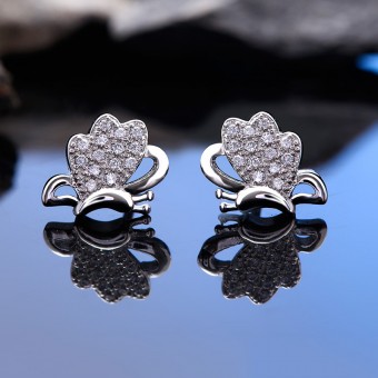 Bông tai bạc Zen Butterfly