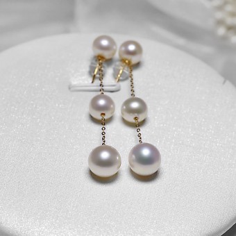 Bông tai vàng 18k ngọc trai  Rotie