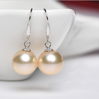 Bông tai vàng 18k ngọc trai thật 8-13mm Veron