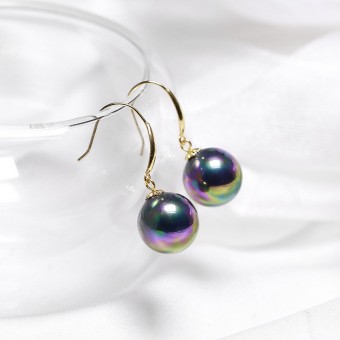 Bông tai vàng 18k ngọc trai Violet