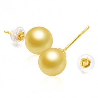 Bông tai vàng 18k ngọc trai South Sea 8-14mm Cary