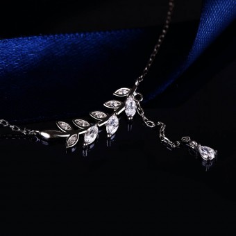 Dây chuyền bạc Olive