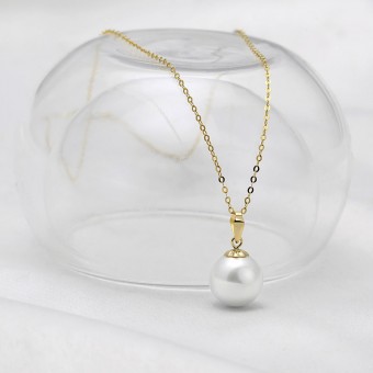 Dây chuyền ngọc trai 10mm Deru 