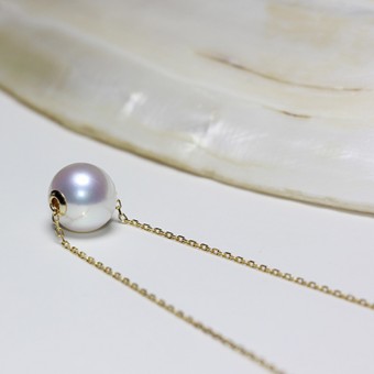 Dây chuyền vàng 18k ngọc trai biển Akoya 8-9.5mm Doli