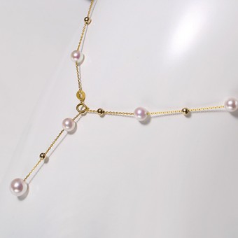 Dây chuyền vàng 18k ngọc trai Akoya Feli