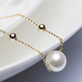 Dây chuyền vàng 18k ngọc trai biển Akoya Nie