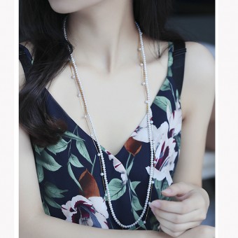 Dây chuyền vàng 18k ngọc trai biển Akoya Rita