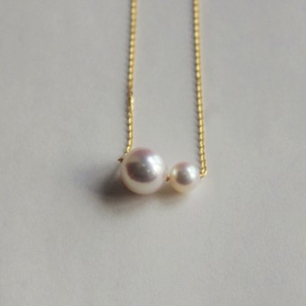 Dây chuyền vàng 18k ngọc trai biển Akoya Soni