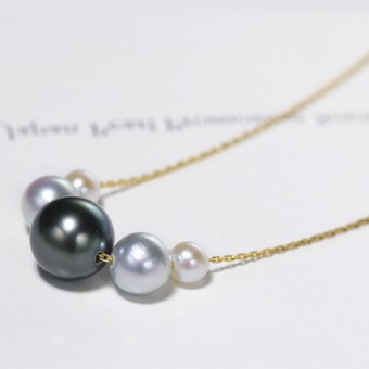 Dây chuyền vàng 18k ngọc trai biển