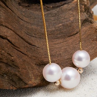  Dây chuyền vàng 18k ngọc trai  One Time    