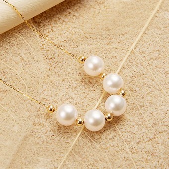 Dây chuyền vàng 18k ngọc trai Osakate          