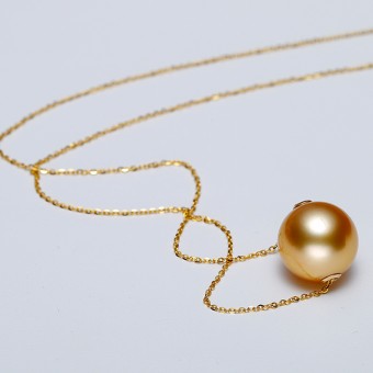 Dây chuyền vàng 18k ngọc trai South Sea 12-14mm Vienco