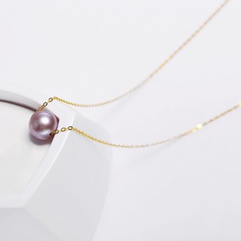 Dây chuyền vàng 18k ngọc trai thật 7-7.5mm Mie