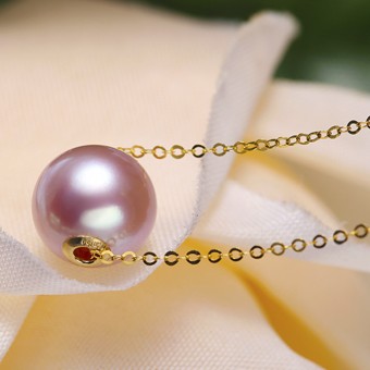 Dây chuyền vàng 18k ngọc trai thật 8.5-9mm Xie