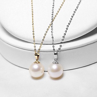 Dây chuyền vàng 18k ngọc trai thật Beto
