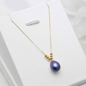 Dây chuyền vàng 18k ngọc trai thật Lilo