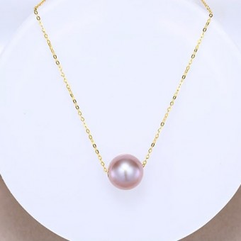 Dây chuyền vàng 18k ngọc trai thật Vie