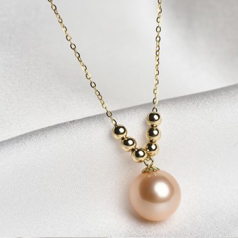 Dây chuyền vàng trắng 18k ngọc trai Edison 9-10mm Redo
