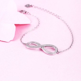 Lắc tay bạc Infinity
