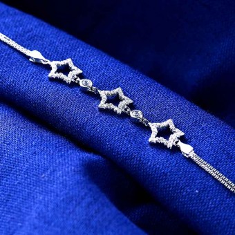 Lắc tay bạc Lucky Star