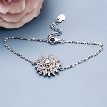   Lắc tay bạc Olen Love  