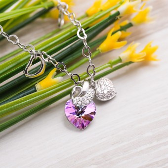 Lắc tay gắn đá Swarovski Latro