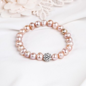 Vòng tay ngọc trai Pink Pearl