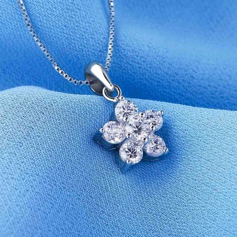 Mặt dây chuyền bạc Sweet Love Flowers